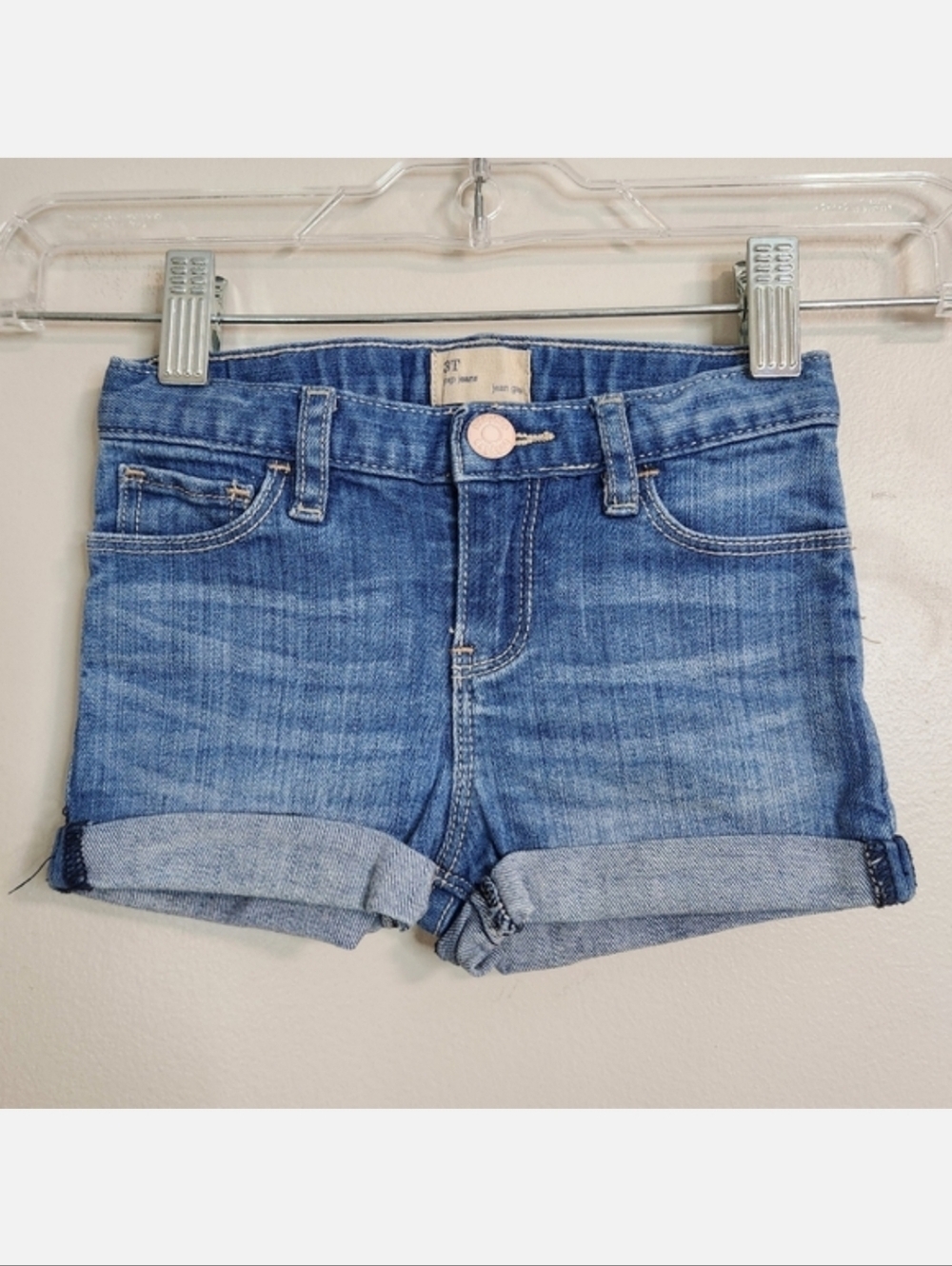 3/$15 GAP Kids Denim Shorts, Size 3 ~ EUC